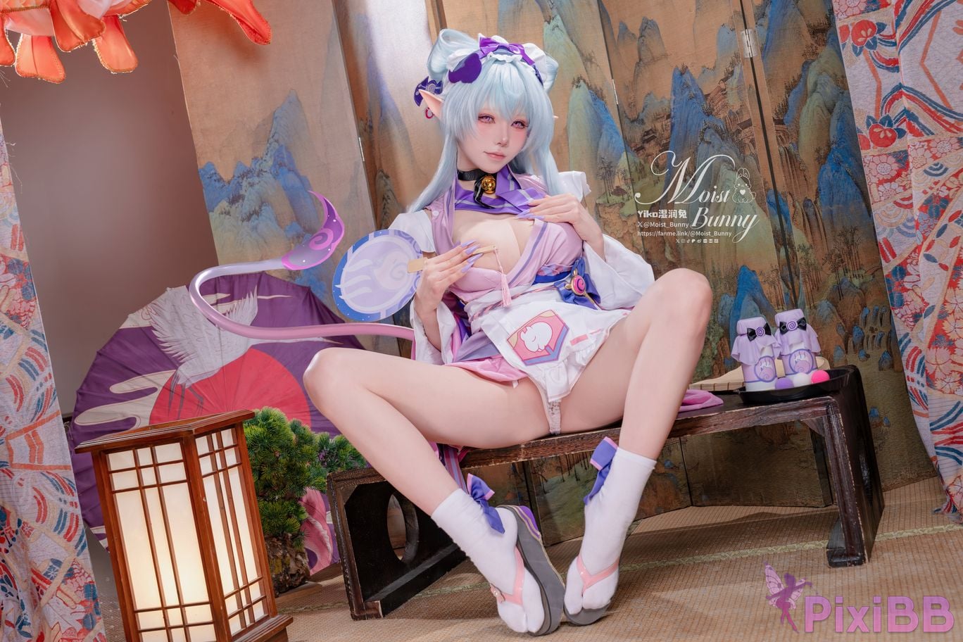 Cosplay Sticky Tuanzi Rabbit Mays work Floating Pillows and Contemporary Beauty Dream of Yue Ruixi Hong Zhaoyuan PixiBB.COM 062