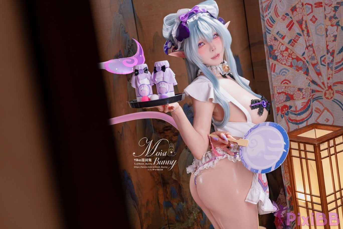 Cosplay Sticky Tuanzi Rabbit Mays work Floating Pillows and Contemporary Beauty Dream of Yue Ruixi Hong Zhaoyuan PixiBB.COM 078