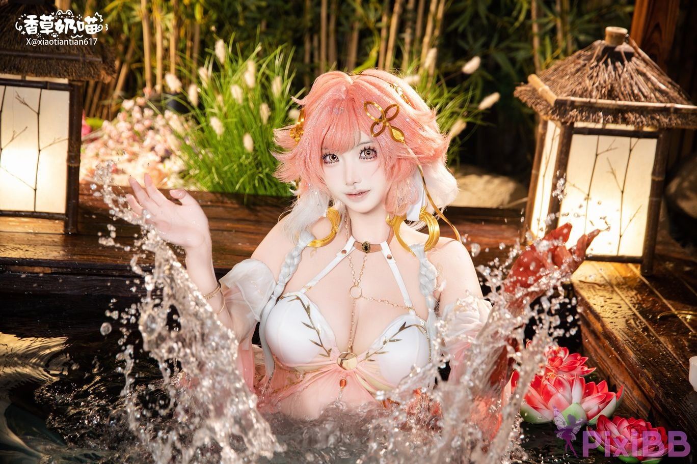 Cosplayer Vanilla Milk Meow Changli Collectors Edition long swimsuit PixiBB.COM 008.JPG