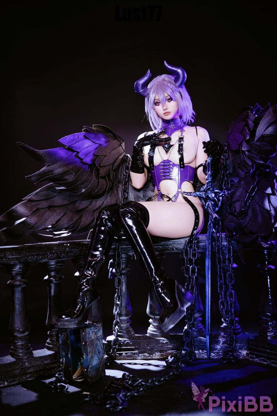 Cosplayer Qiqi be good Song of the Fallen Angels PixiBB.COM 031