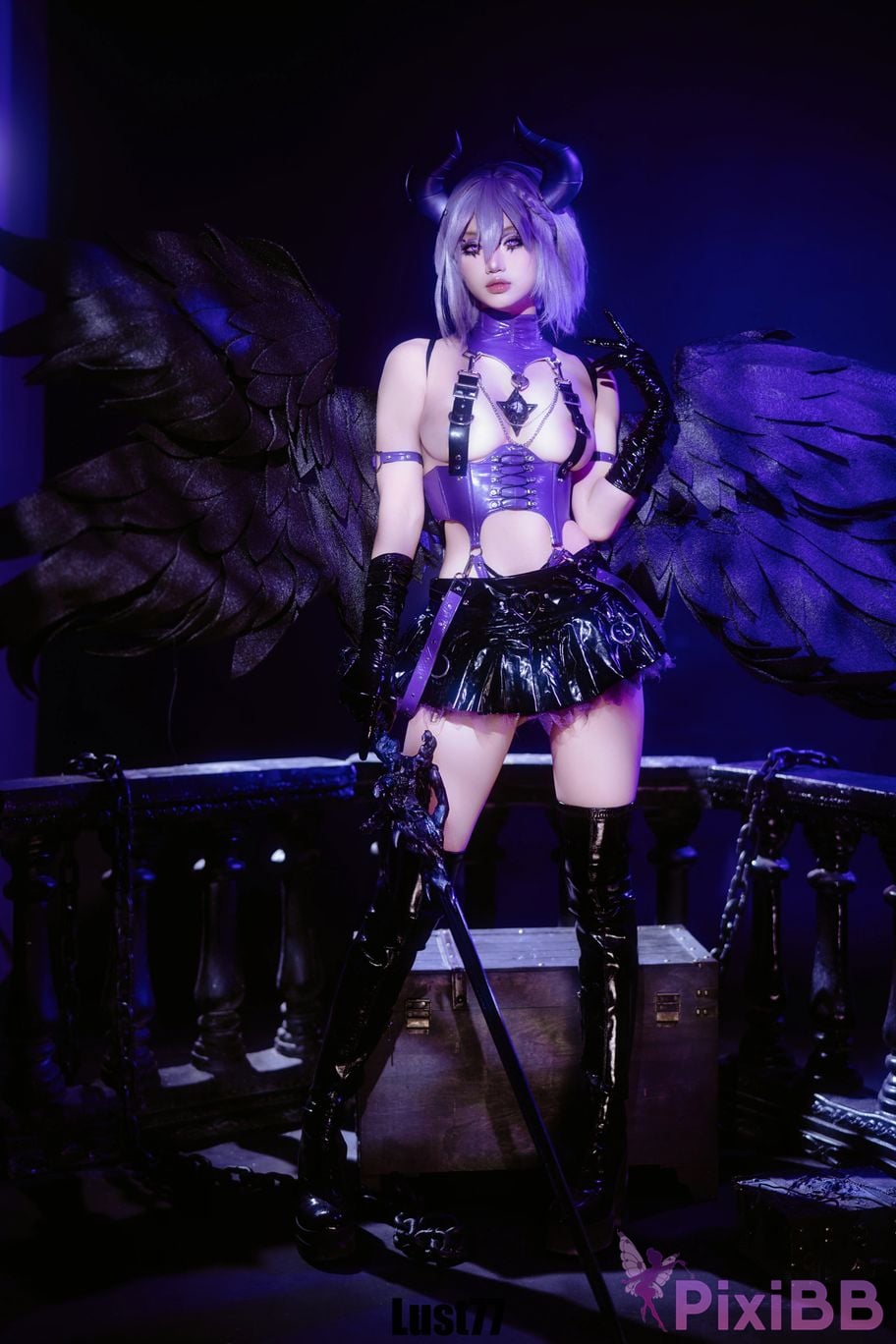 Cosplayer Qiqi be good Song of the Fallen Angels PixiBB.COM 063