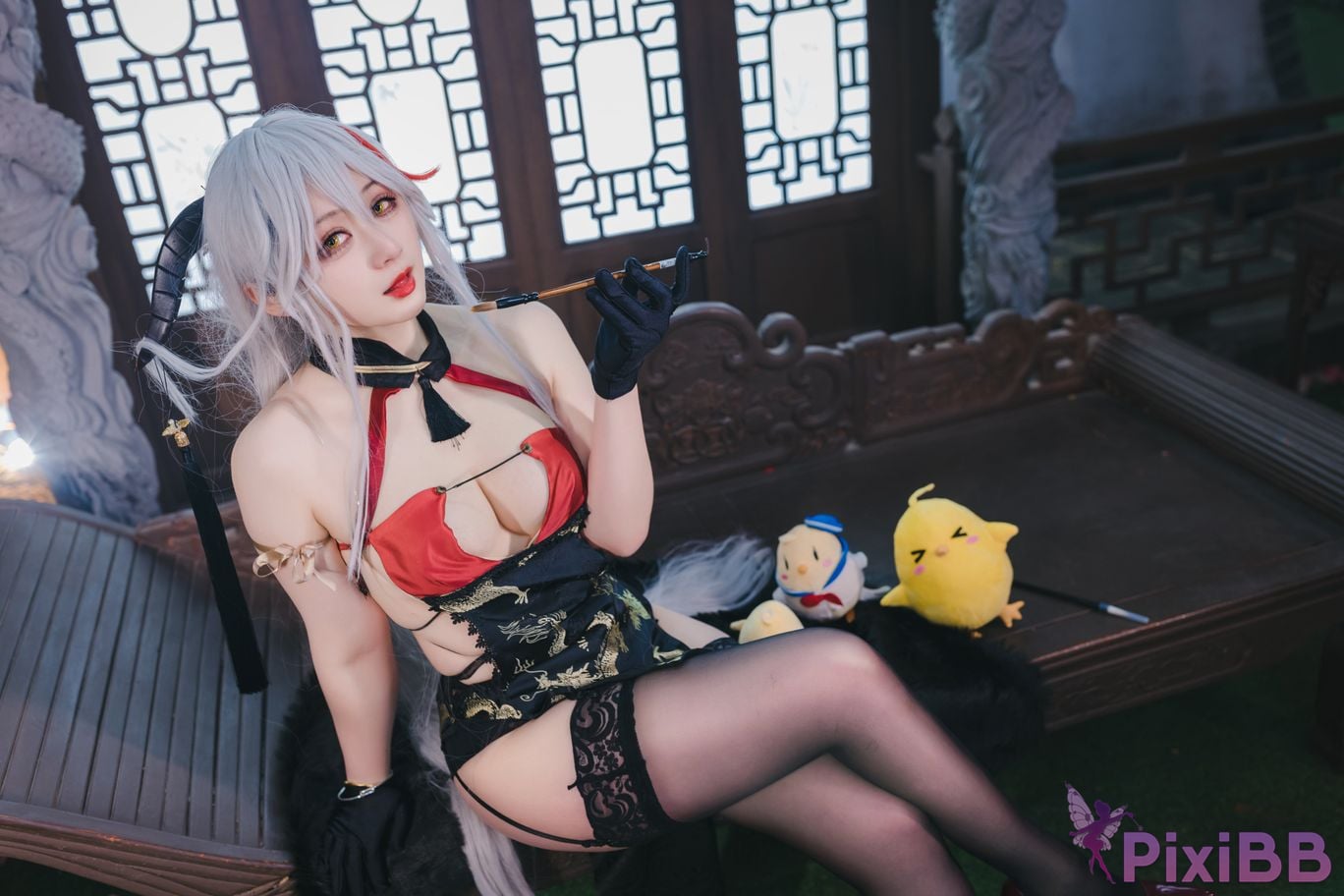 Cosplayer Zaya autumn azur lane Egil PixiBB.COM 005