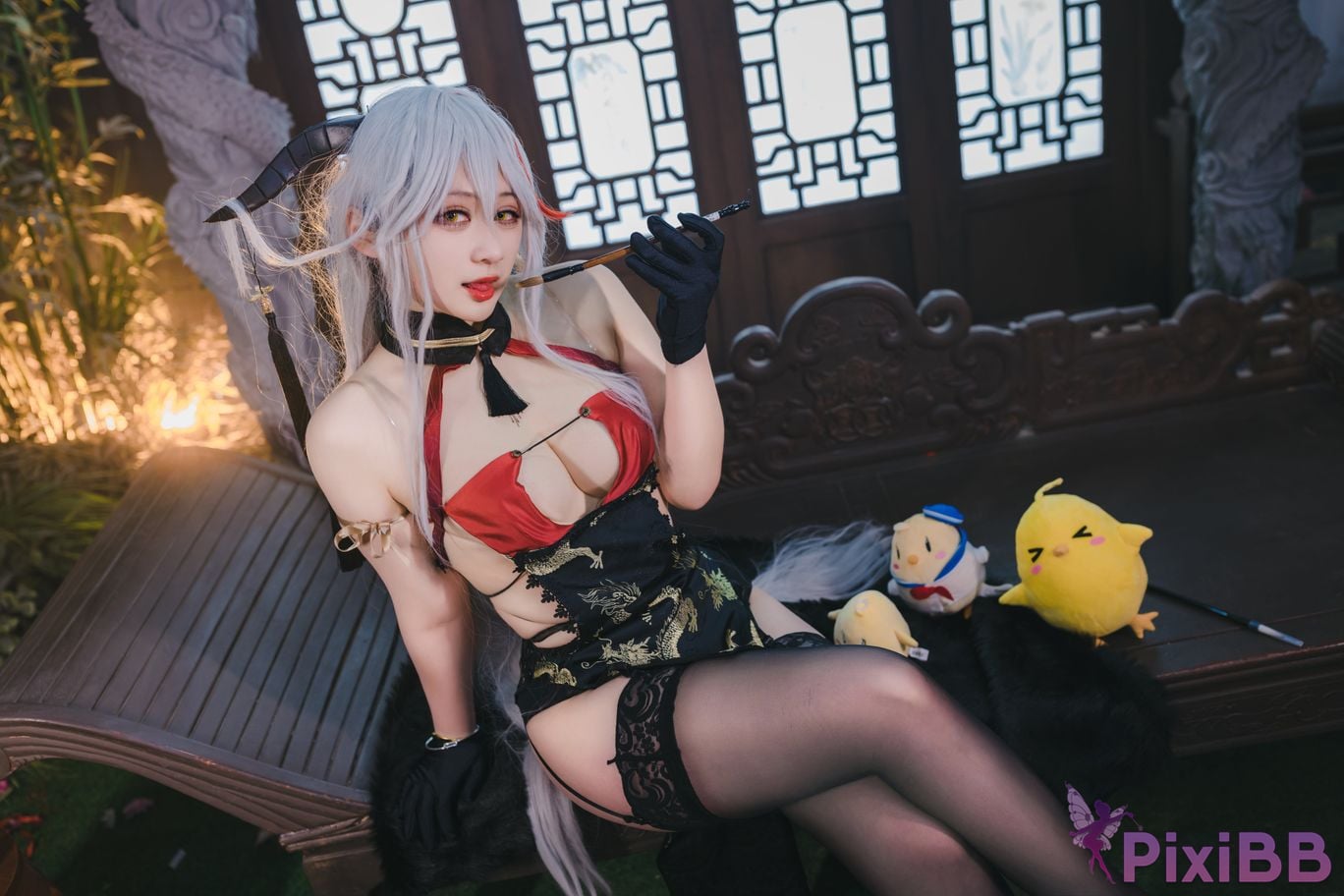 Cosplayer Zaya autumn azur lane Egil PixiBB.COM 007