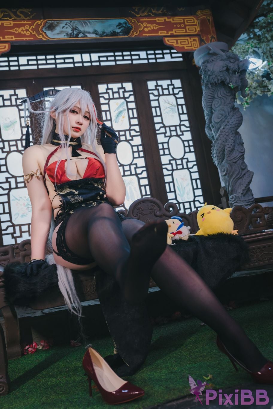 Cosplayer Zaya autumn azur lane Egil PixiBB.COM 011