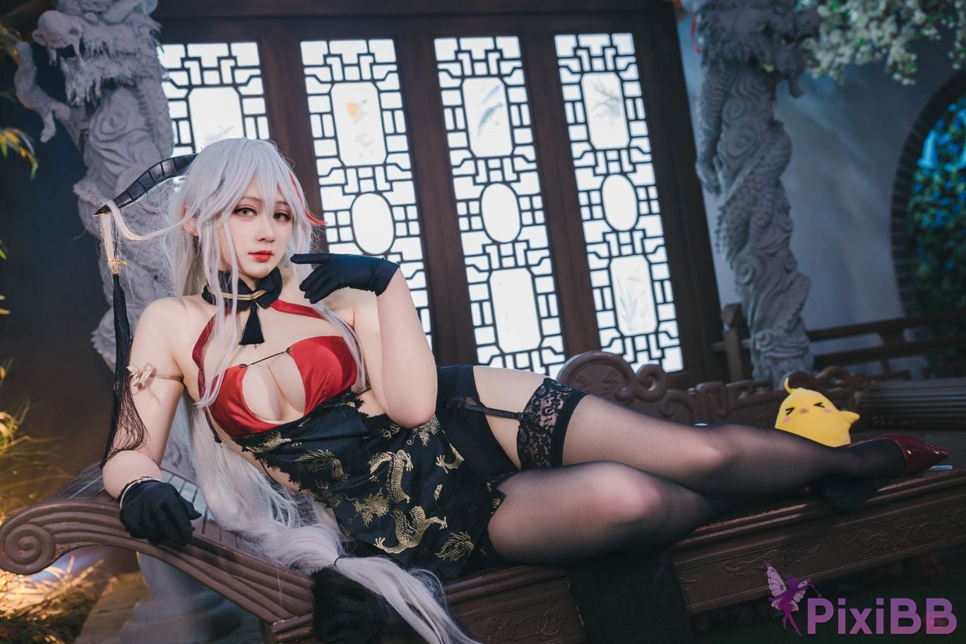 Cosplayer Zaya autumn azur lane Egil PixiBB.COM 017