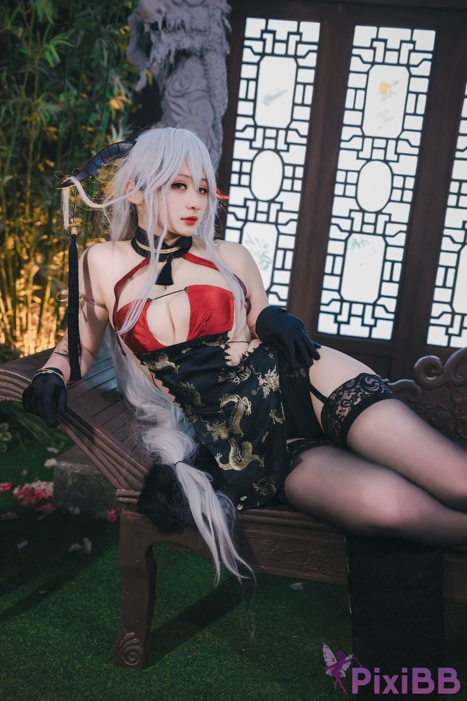Cosplayer Zaya autumn azur lane Egil PixiBB.COM 019