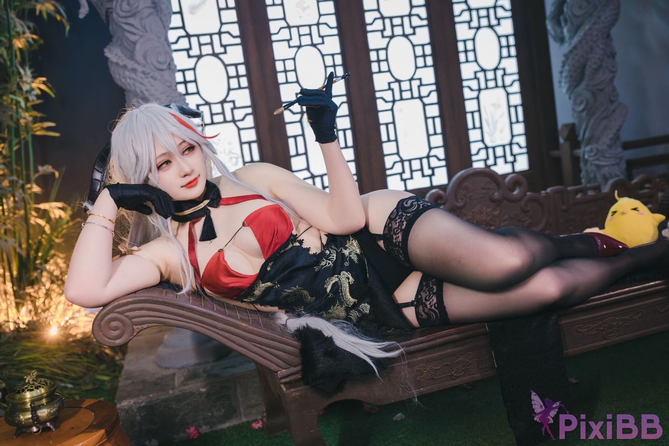 Cosplayer Zaya autumn azur lane Egil PixiBB.COM 024