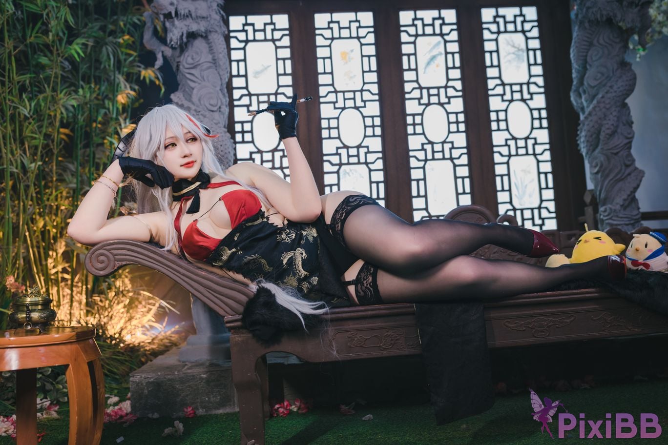 Cosplayer Zaya autumn azur lane Egil PixiBB.COM 025