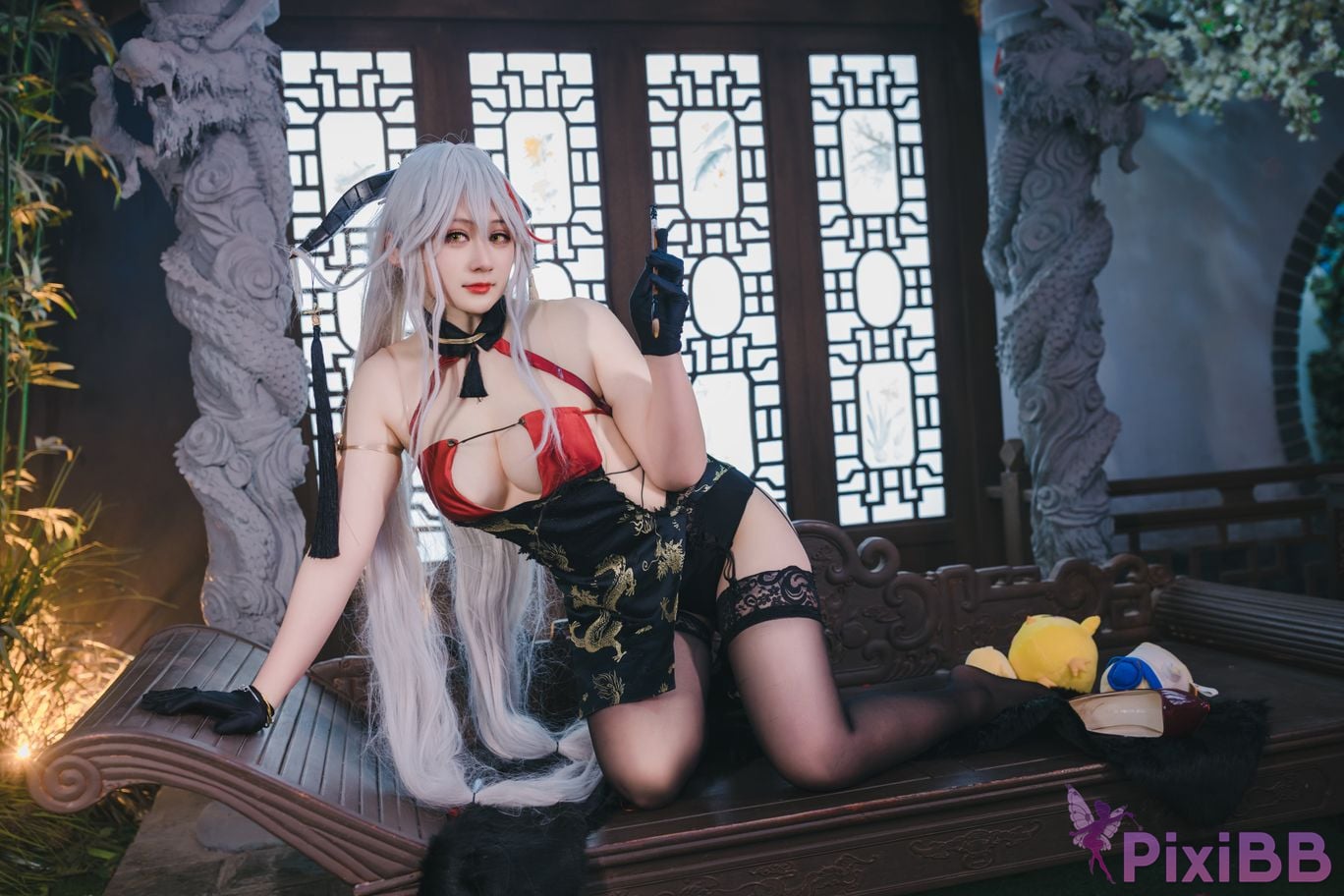 Cosplayer Zaya autumn azur lane Egil PixiBB.COM 030