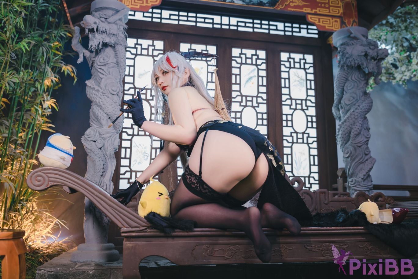 Cosplayer Zaya autumn azur lane Egil PixiBB.COM 037