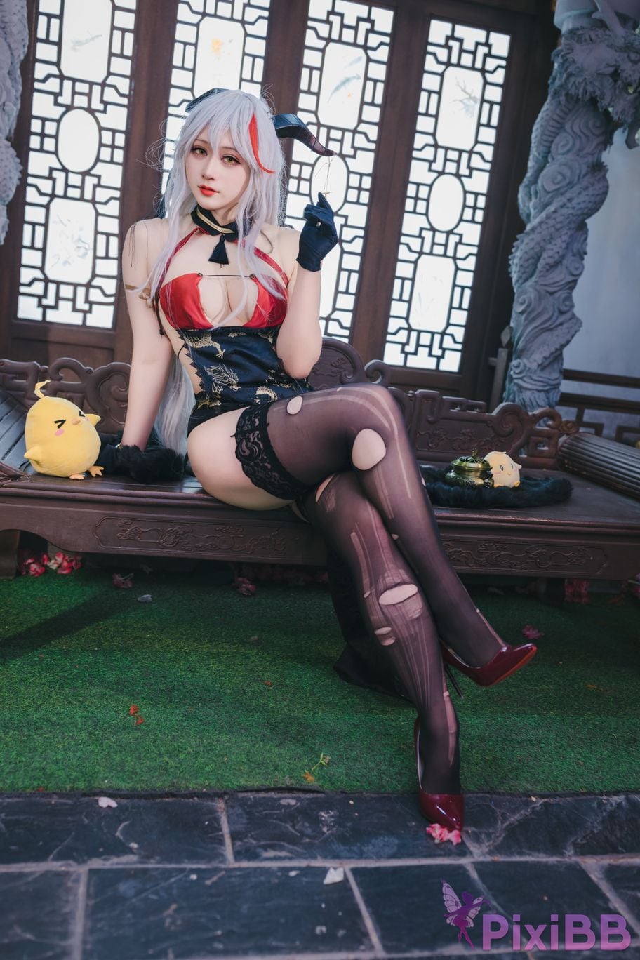 Cosplayer Zaya autumn azur lane Egil PixiBB.COM 053