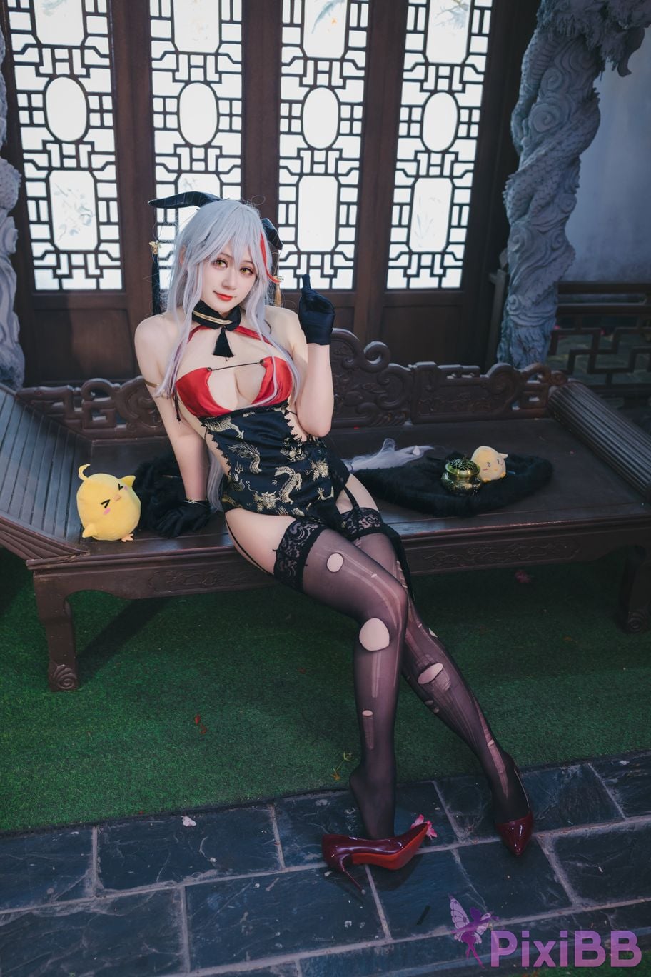 Cosplayer Zaya autumn azur lane Egil PixiBB.COM 058