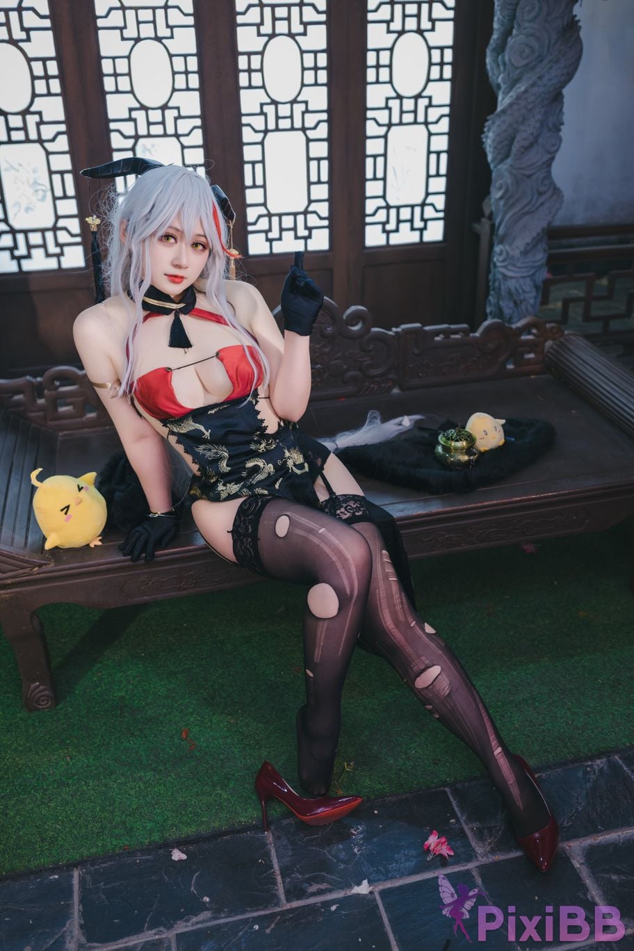 Cosplayer Zaya autumn azur lane Egil PixiBB.COM 059