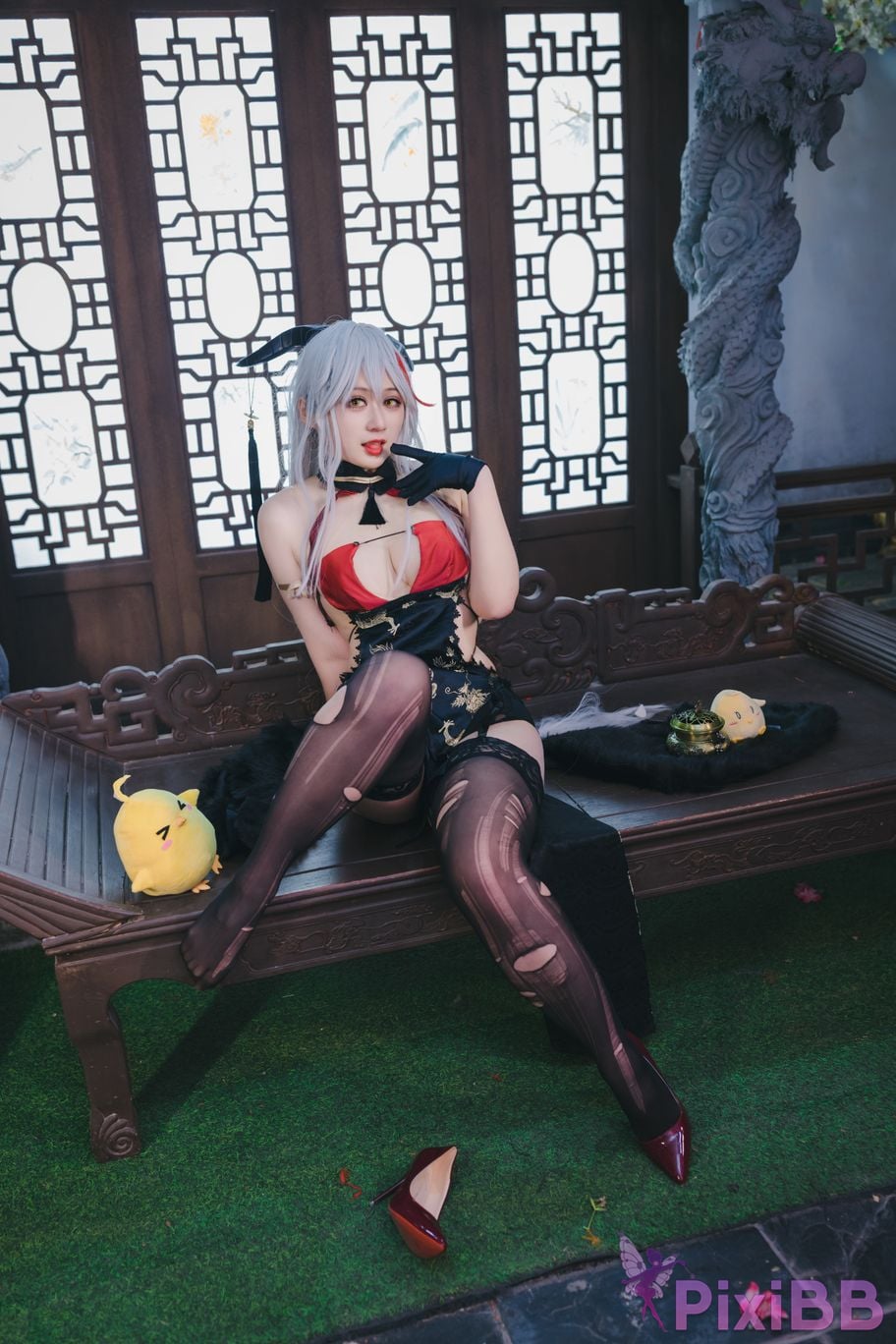 Cosplayer Zaya autumn azur lane Egil PixiBB.COM 060