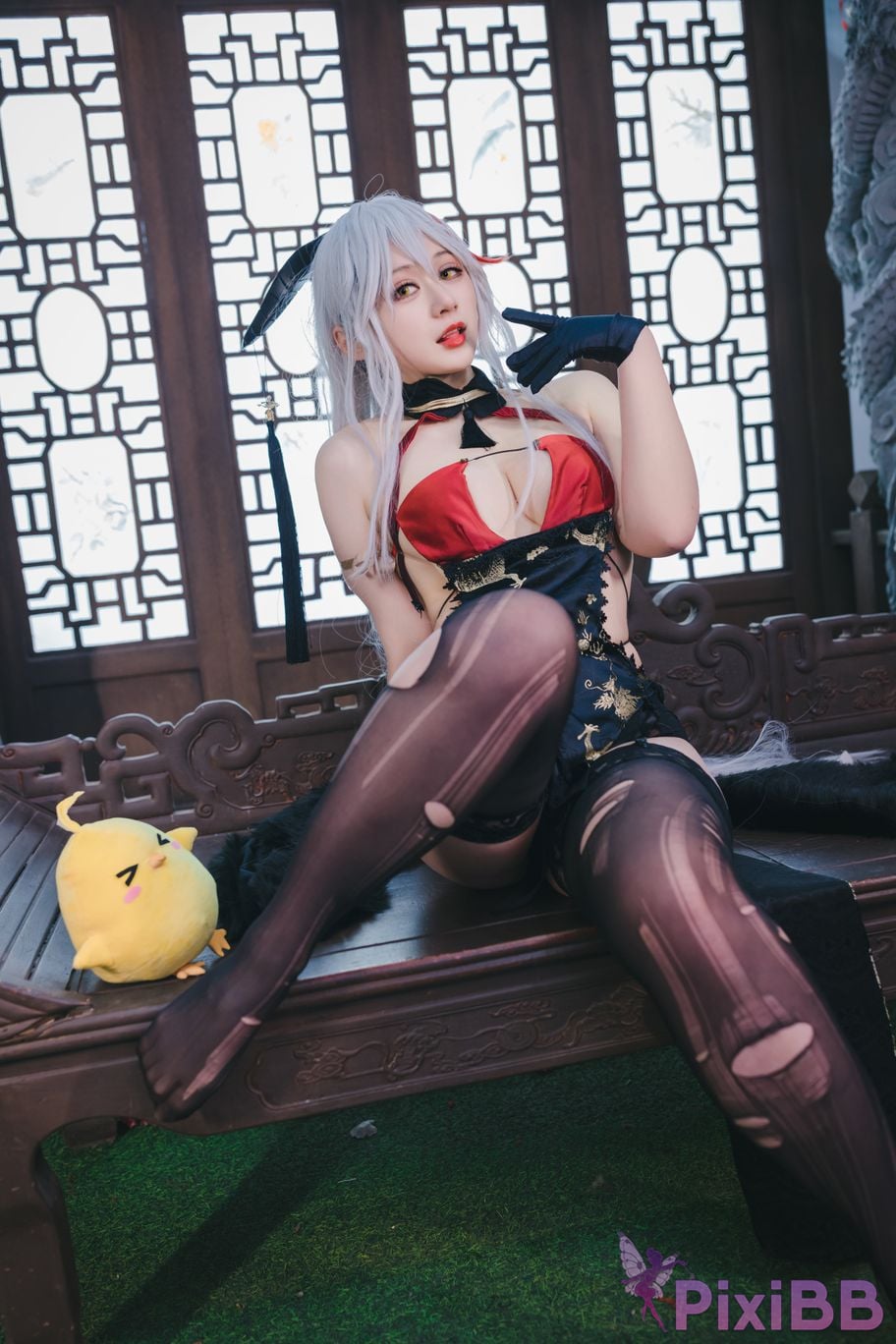 Cosplayer Zaya autumn azur lane Egil PixiBB.COM 061