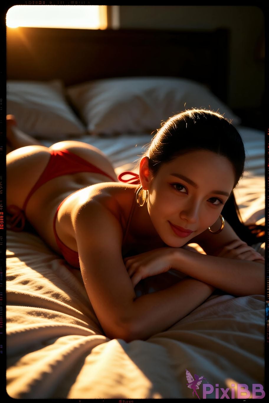 AIGirl Mimei beach red bikini PixiBB.COM 065