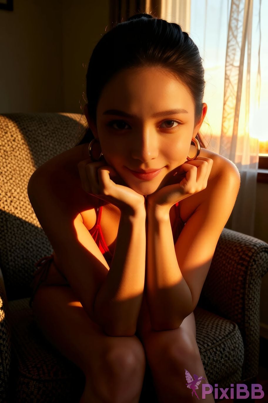 AIGirl Mimei beach red bikini PixiBB.COM 071