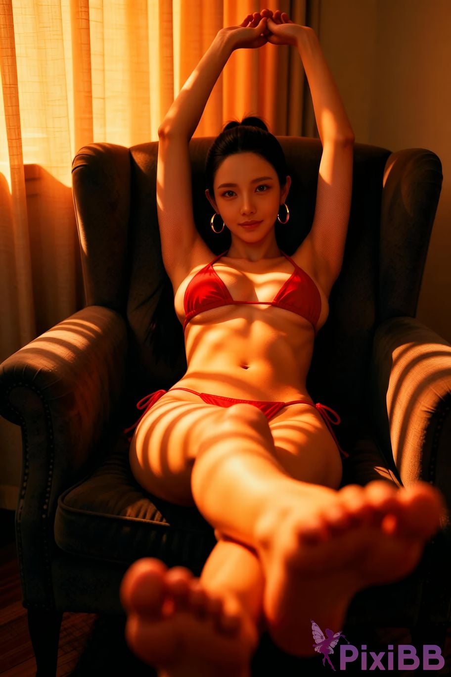 AIGirl Mimei beach red bikini PixiBB.COM 073