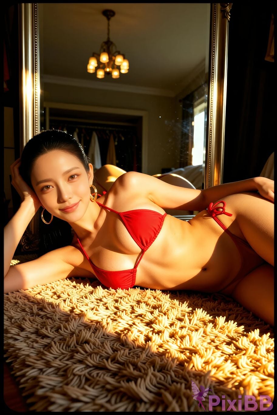 AIGirl Mimei beach red bikini PixiBB.COM 077
