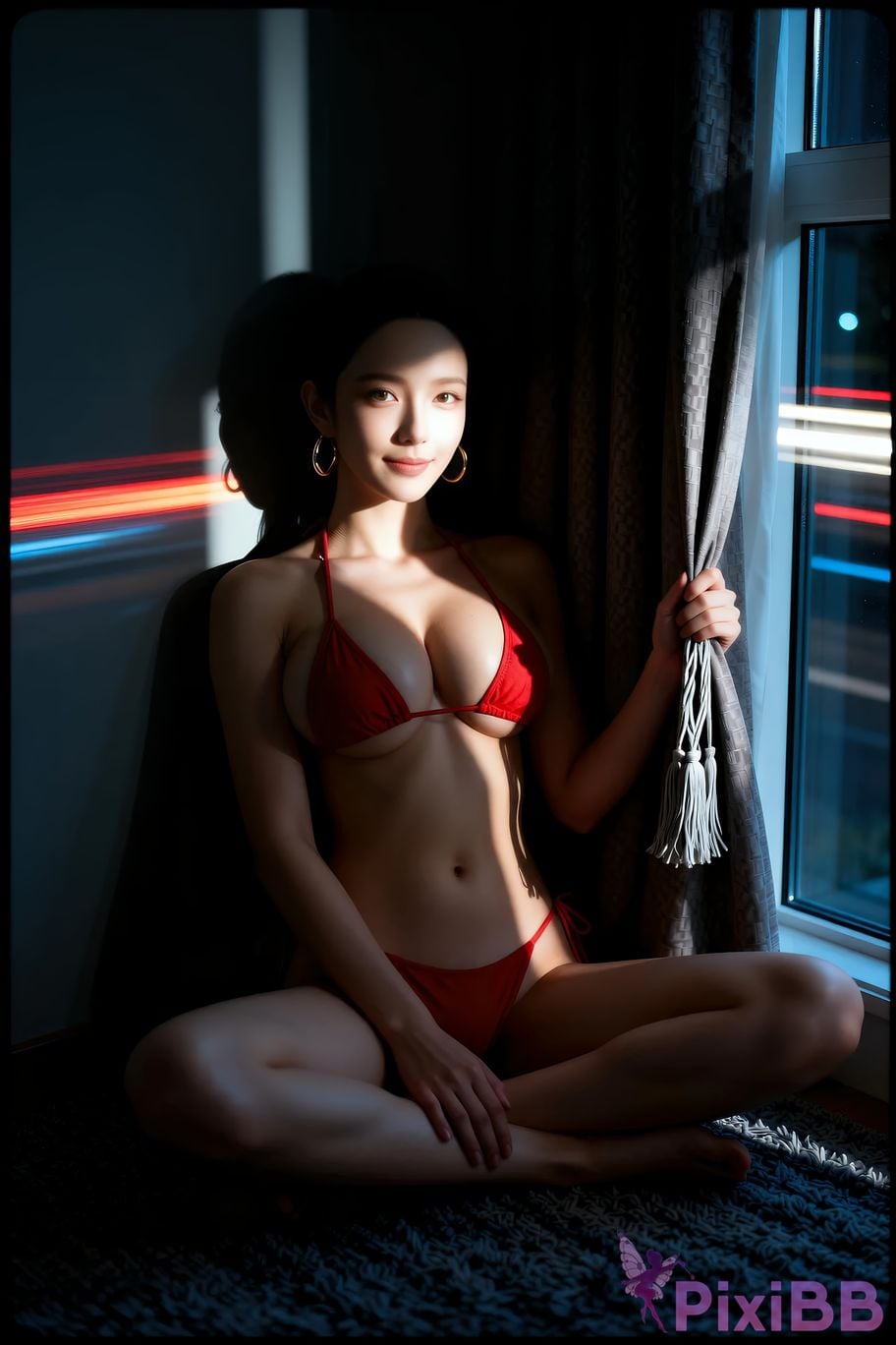 AIGirl Mimei beach red bikini PixiBB.COM 088