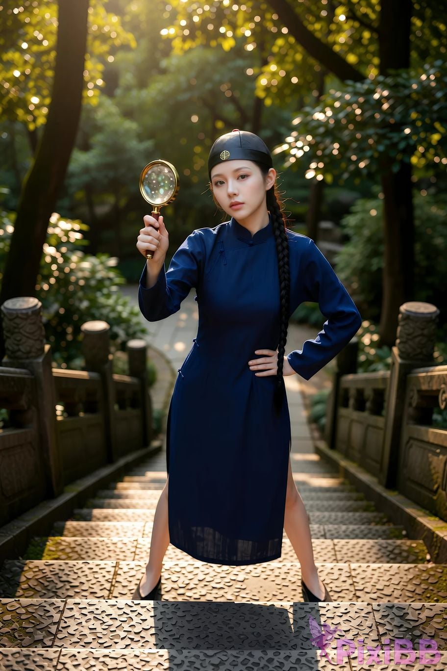 AIGirl Shanshan blue gown PixiBB.COM 020