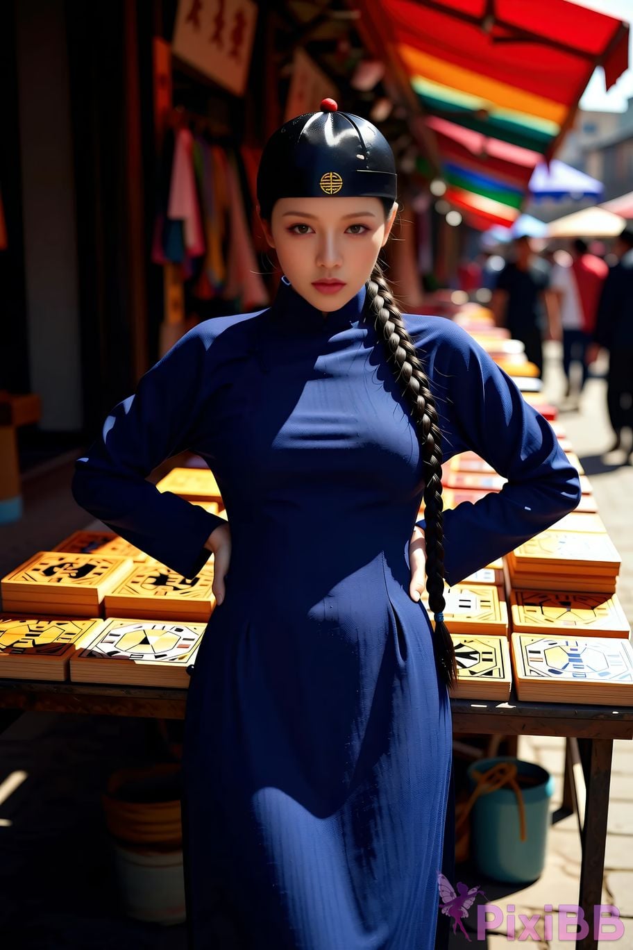AIGirl Shanshan blue gown PixiBB.COM 036