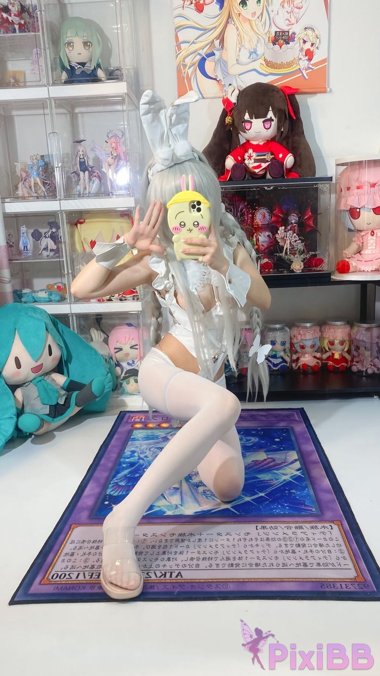 Cosplay White Oak Shirly Azur Blue Route Vicious Rabbit PixiBB.COM 005