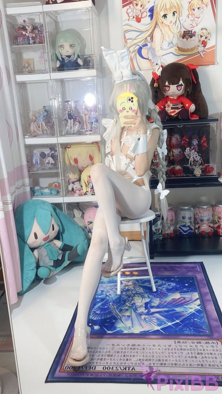 Cosplay White Oak Shirly Azur Blue Route Vicious Rabbit PixiBB.COM 017