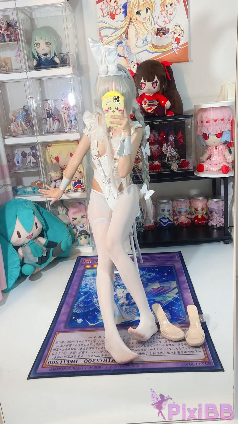 Cosplay White Oak Shirly Azur Blue Route Vicious Rabbit PixiBB.COM 049