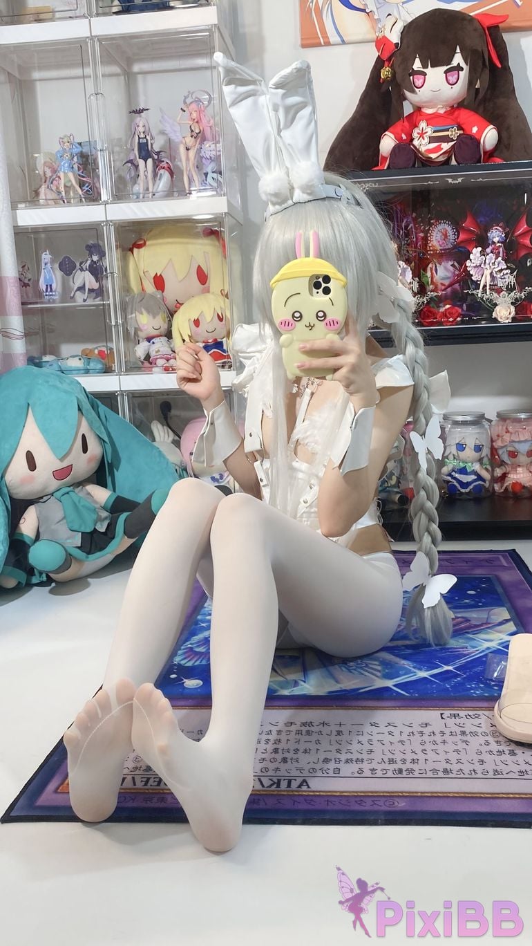 Cosplay White Oak Shirly Azur Blue Route Vicious Rabbit PixiBB.COM 053