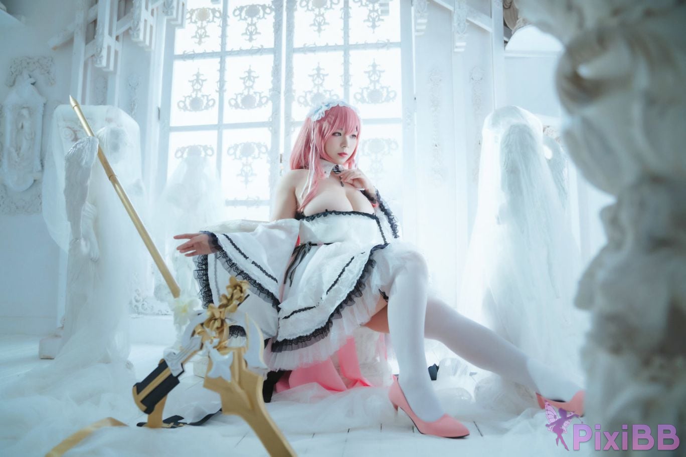 Cosplay Faceless Angel Wy Azur Blue Route Perse PixiBB.COM 012