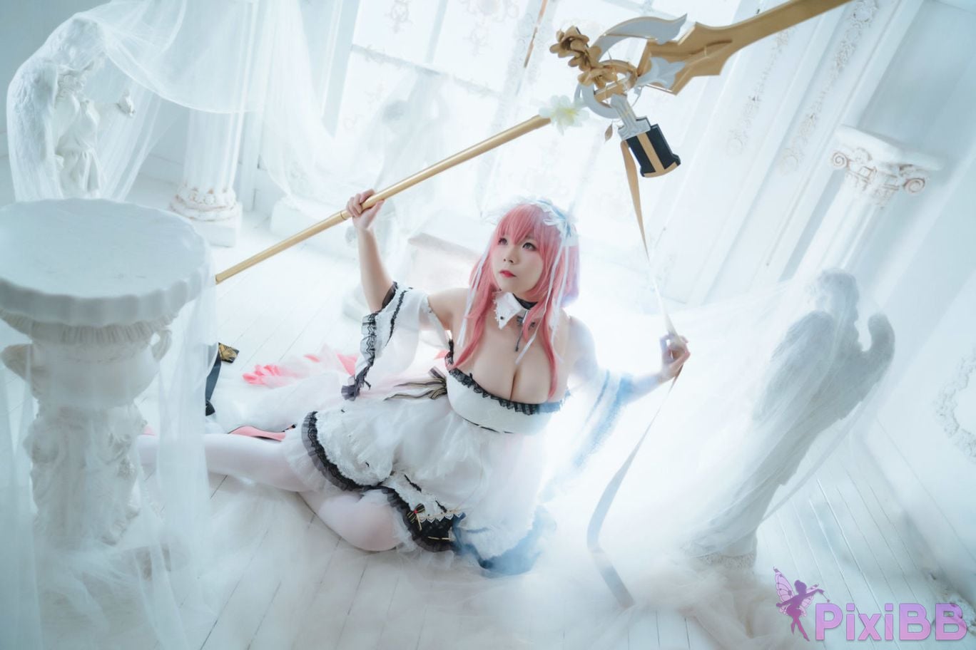 Cosplay Faceless Angel Wy Azur Blue Route Perse PixiBB.COM 019