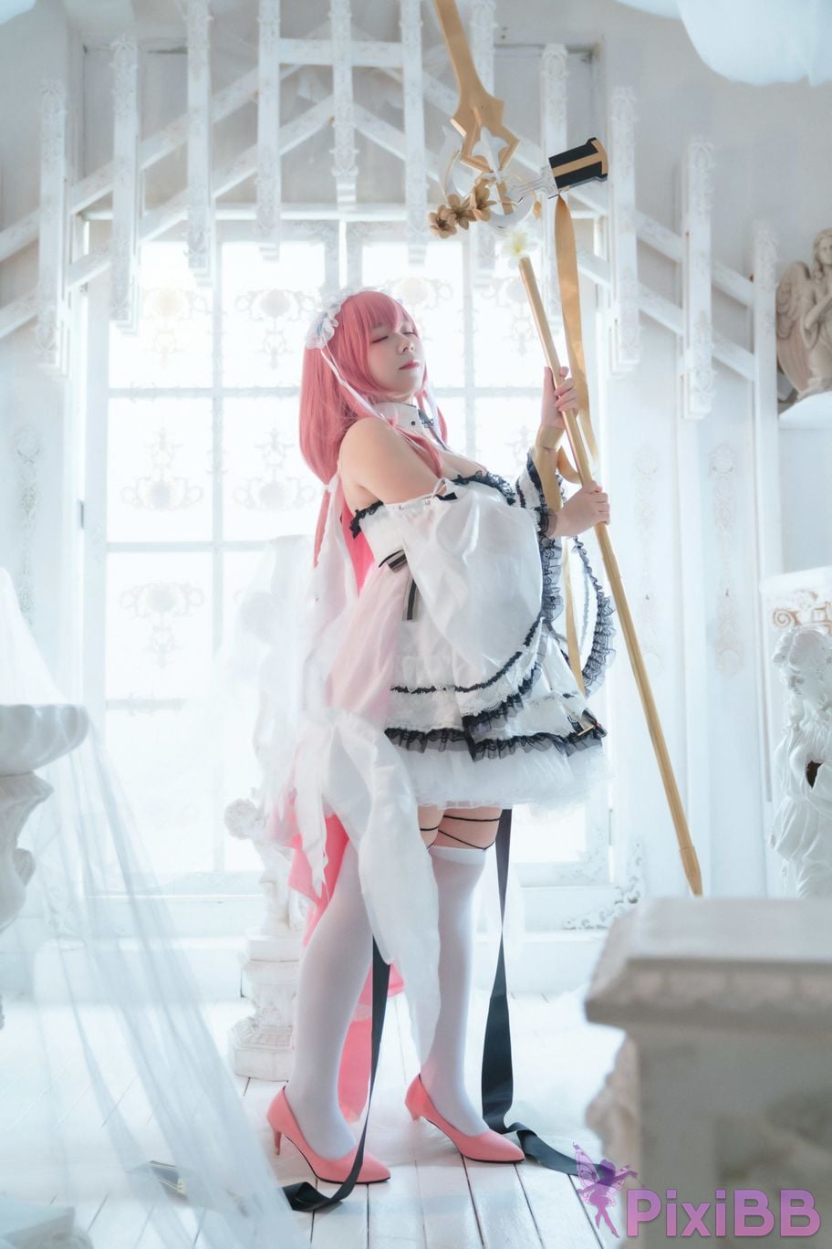 Cosplay Faceless Angel Wy Azur Blue Route Perse PixiBB.COM 024