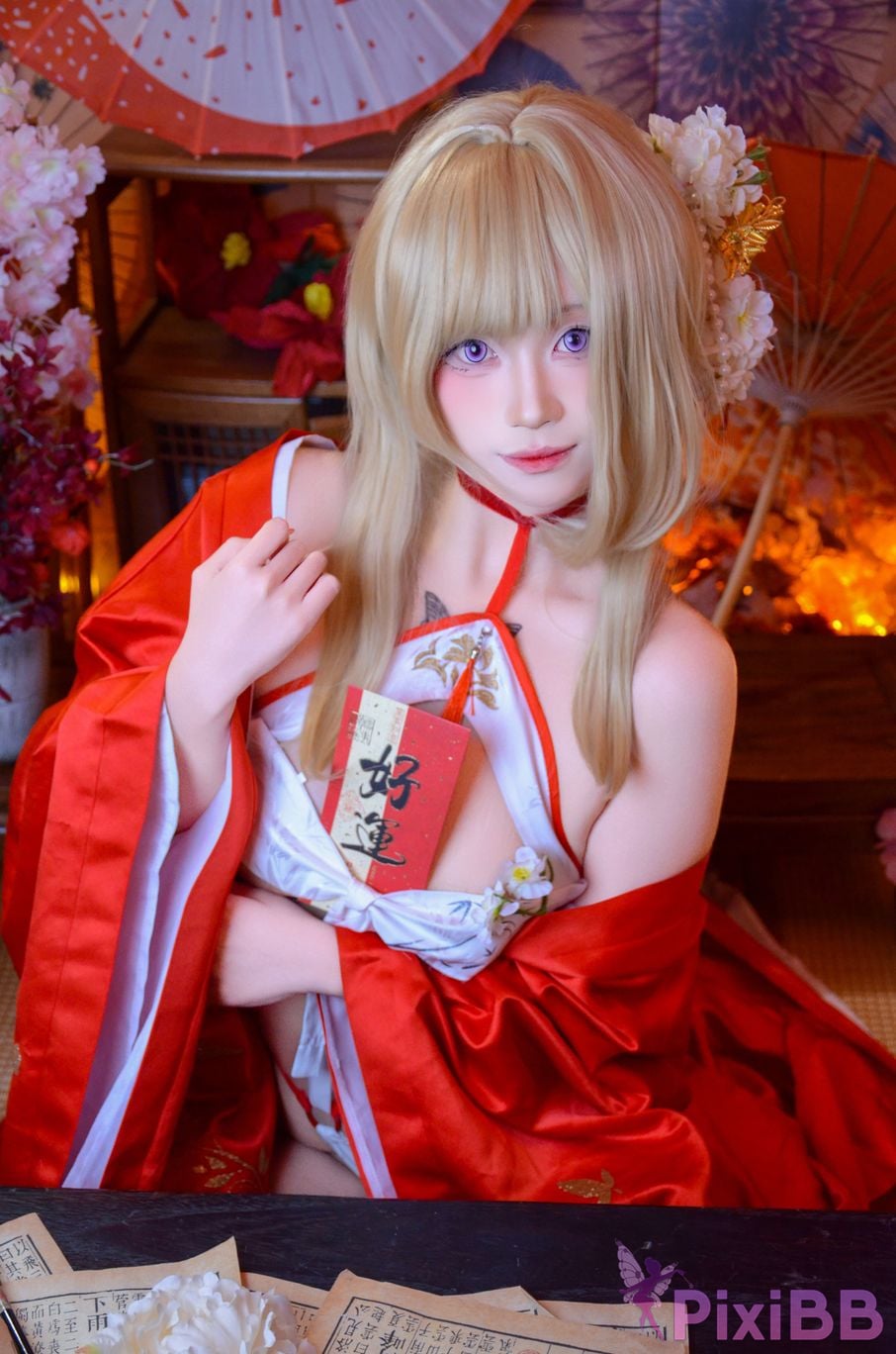 Cosplayer Barbecue pork hibiki azur lane glory new year PixiBB.COM 027