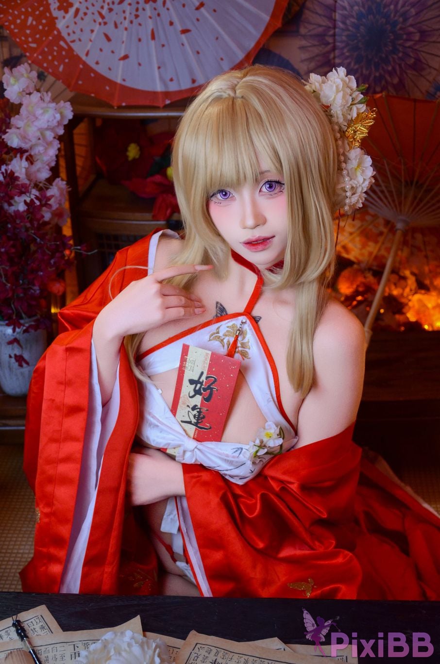 Cosplayer Barbecue pork hibiki azur lane glory new year PixiBB.COM 029