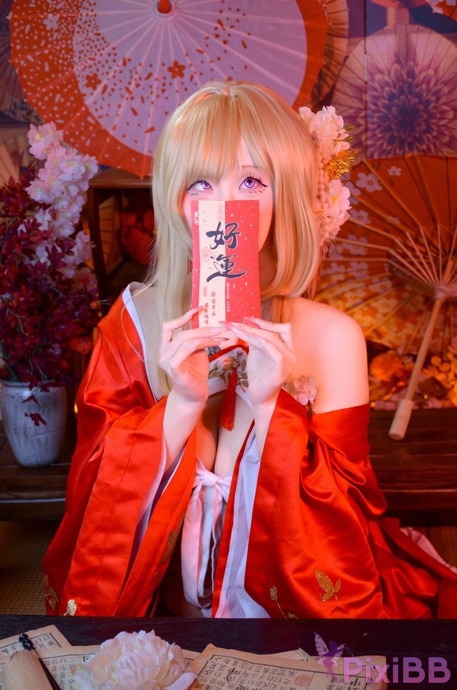 Cosplayer Barbecue pork hibiki azur lane glory new year PixiBB.COM 031
