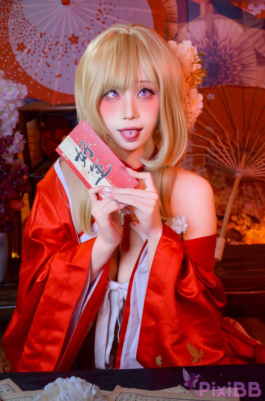 Cosplayer Barbecue pork hibiki azur lane glory new year PixiBB.COM 032