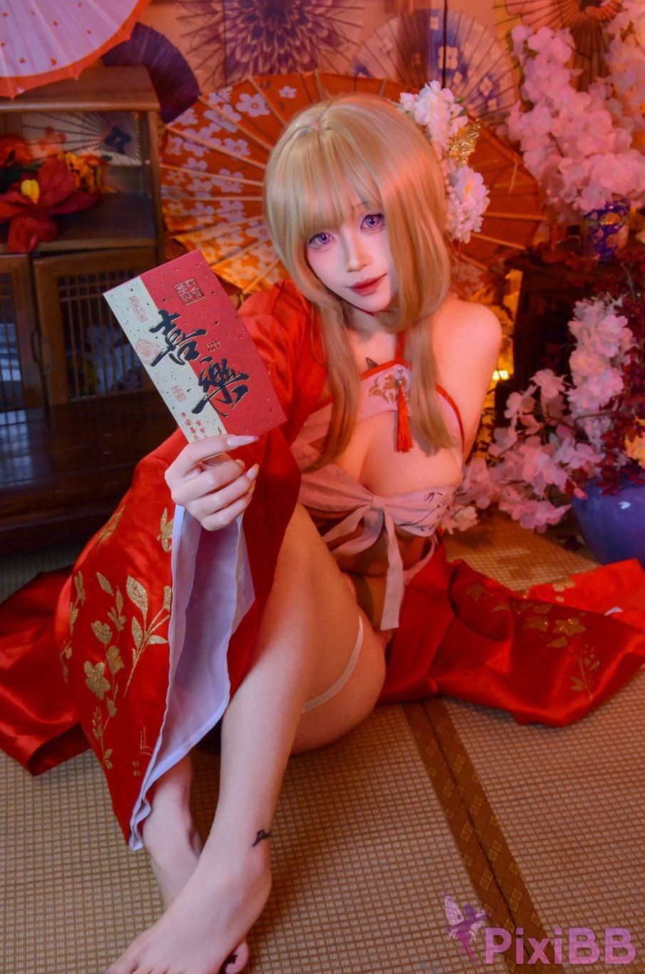 Cosplayer Barbecue pork hibiki azur lane glory new year PixiBB.COM 041