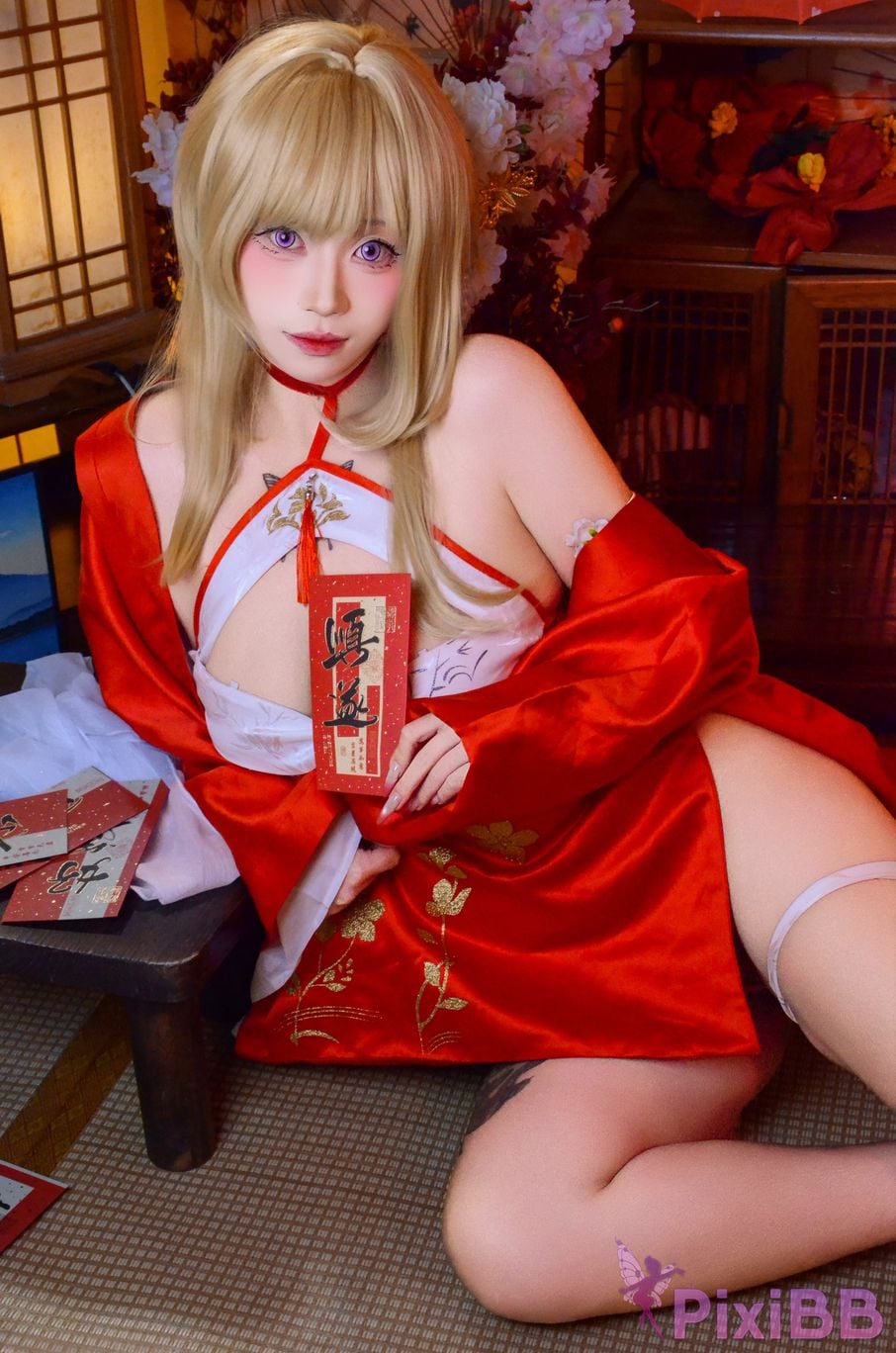 Cosplayer Barbecue pork hibiki azur lane glory new year PixiBB.COM 043