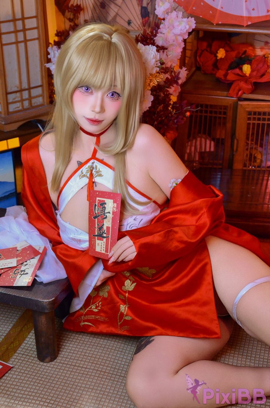 Cosplayer Barbecue pork hibiki azur lane glory new year PixiBB.COM 044