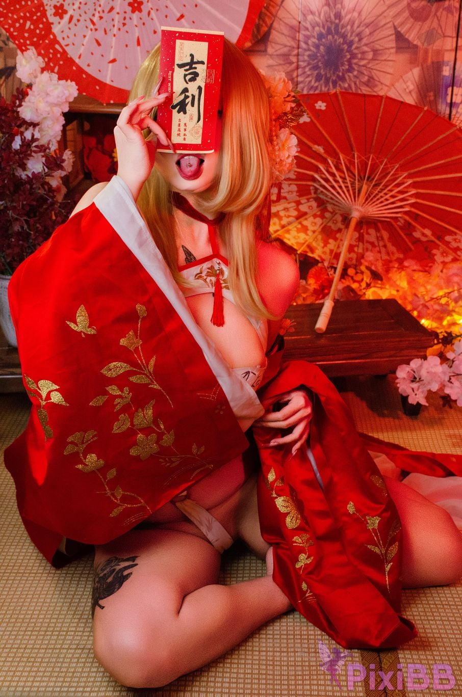 Cosplayer Barbecue pork hibiki azur lane glory new year PixiBB.COM 049