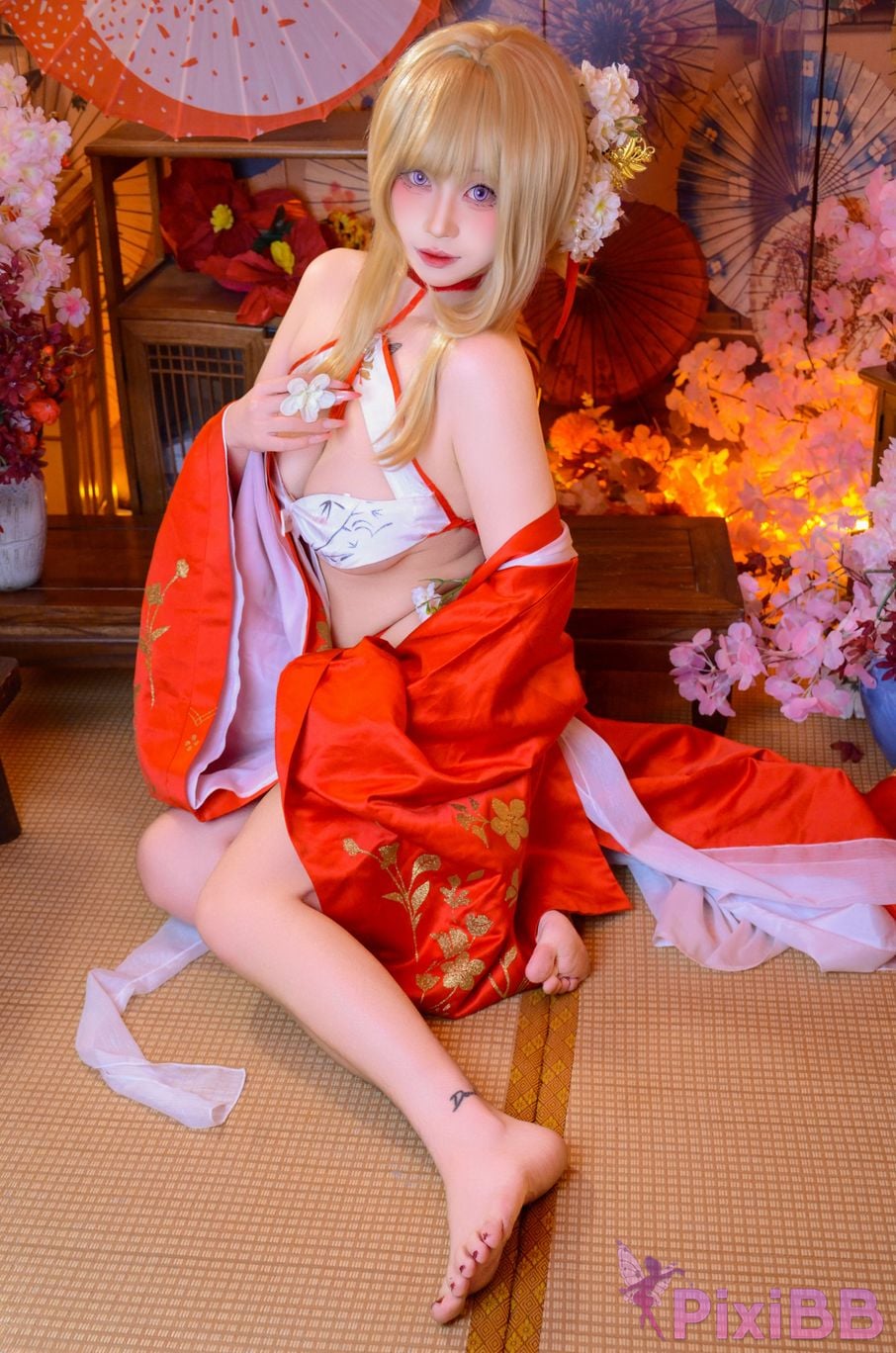 Cosplayer Barbecue pork hibiki azur lane glory new year PixiBB.COM 052