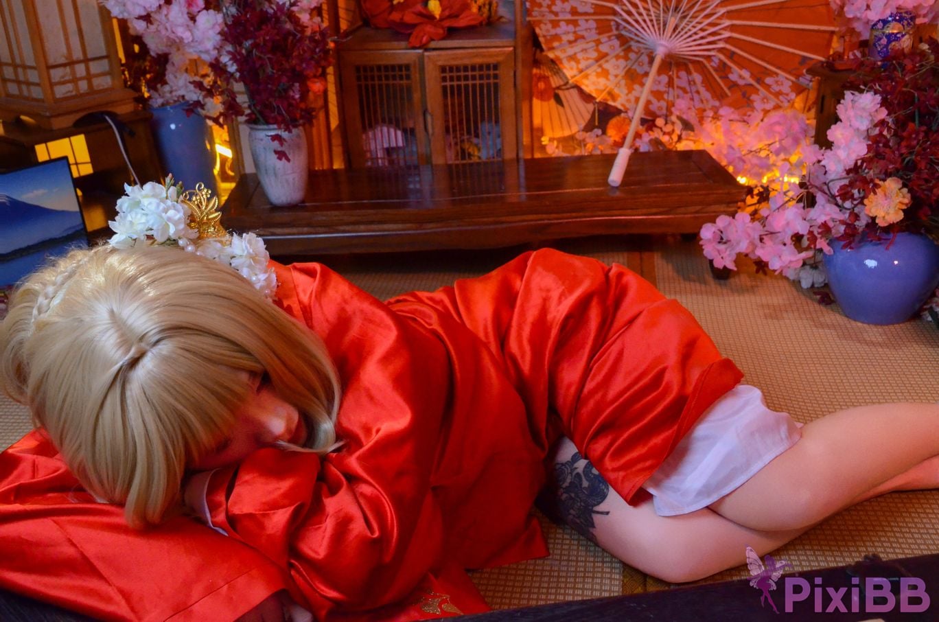 Cosplayer Barbecue pork hibiki azur lane glory new year PixiBB.COM 053
