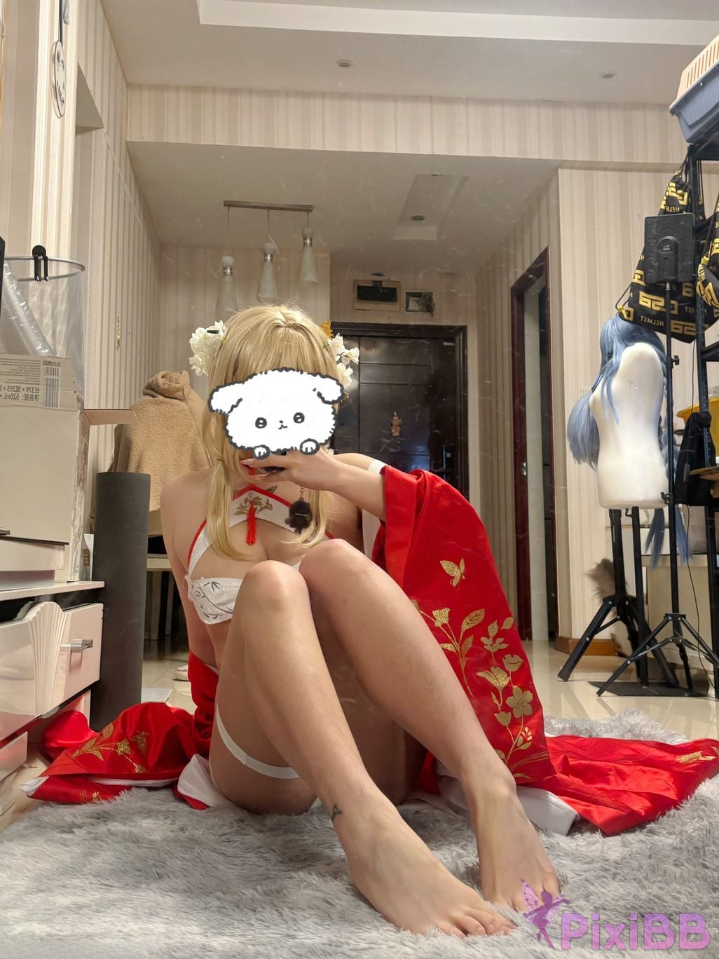 Cosplayer Barbecue pork hibiki azur lane glory new year PixiBB.COM 059
