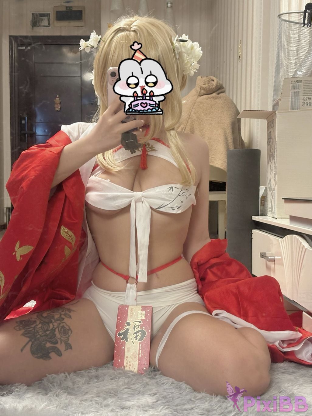 Cosplayer Barbecue pork hibiki azur lane glory new year PixiBB.COM 064