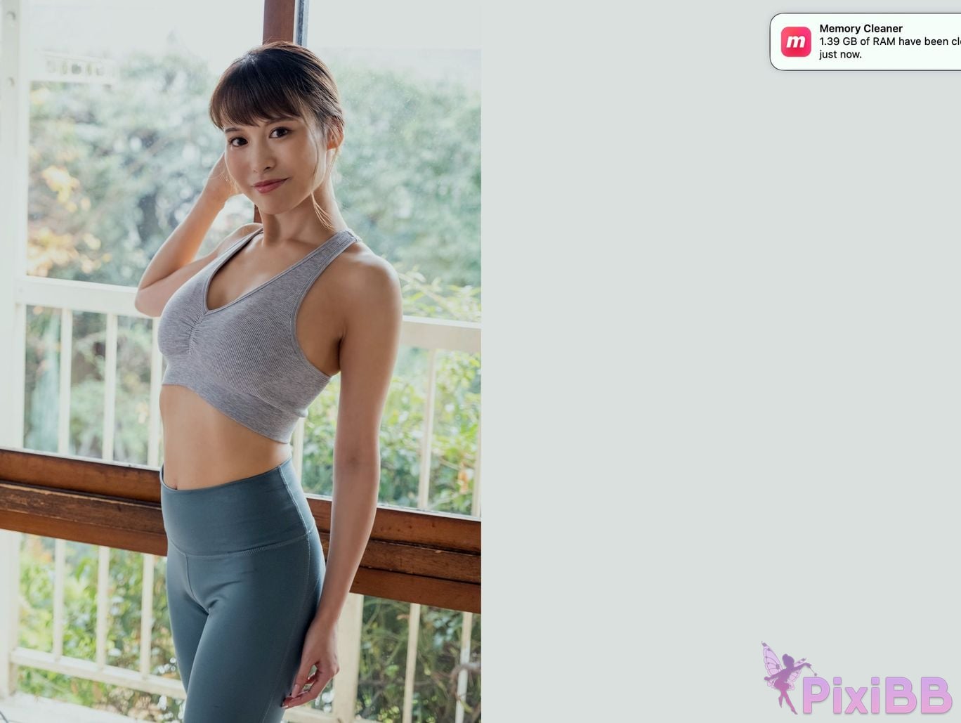Japanese Idol Maaya Irita Ru Tian Zhen Ling Do lots of yoga PixiBB.COM 018