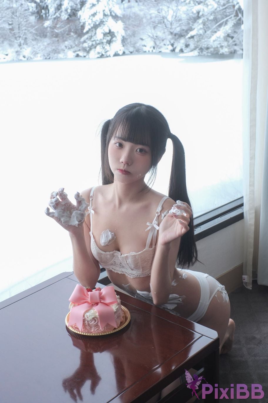Coser Ke ke xiao bai tu Ke ke PixiBB.COM 001