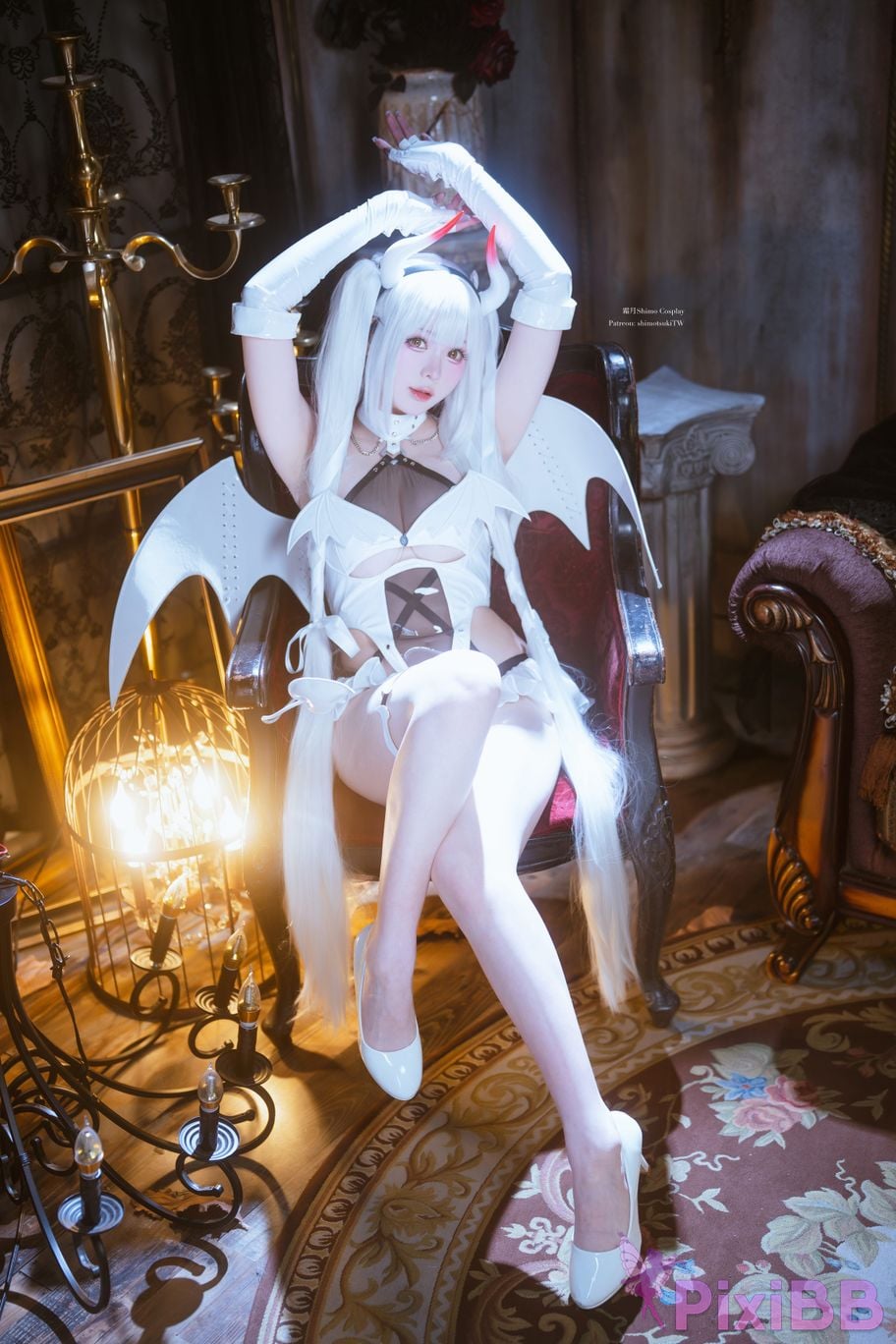 Cosplayer Shimotsuki shimo Blanc Demon PixiBB.COM 012