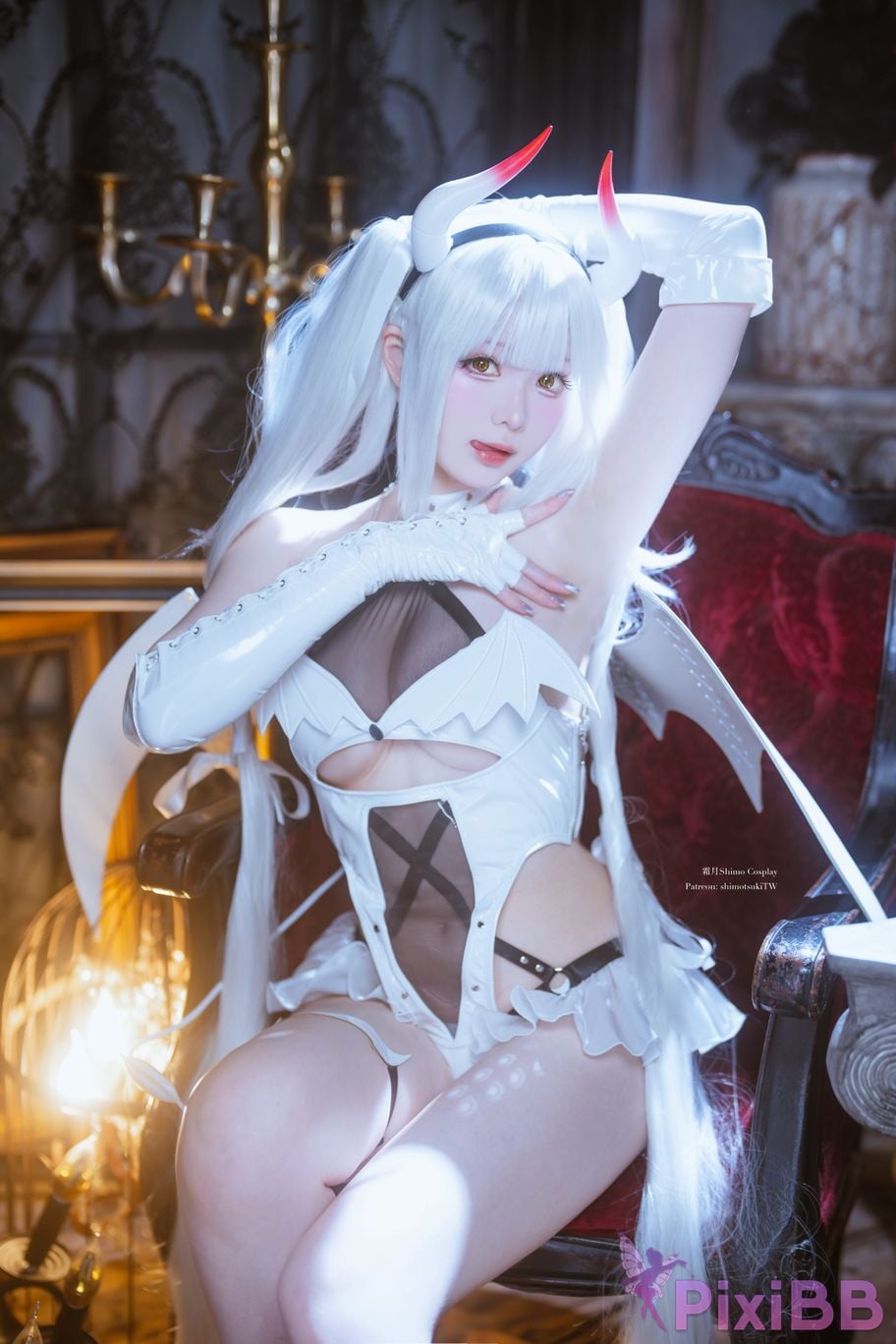 Cosplayer Shimotsuki shimo Blanc Demon PixiBB.COM 015