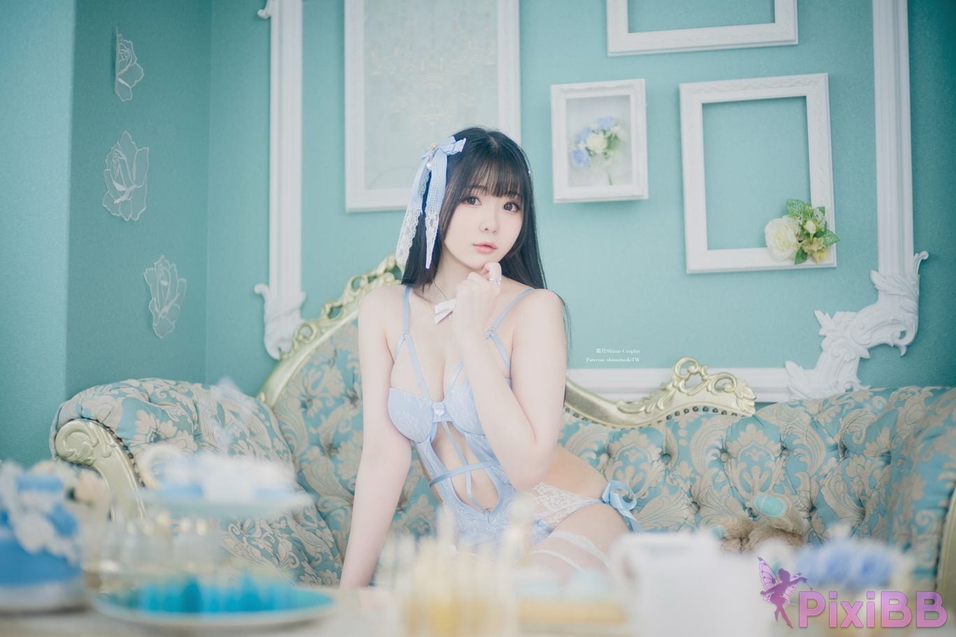 Coser shimo Blue Lingerie PixiBB.COM 012